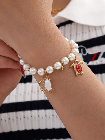 Bracelet 'OCEAN PEARL' Cala Rose en blanc