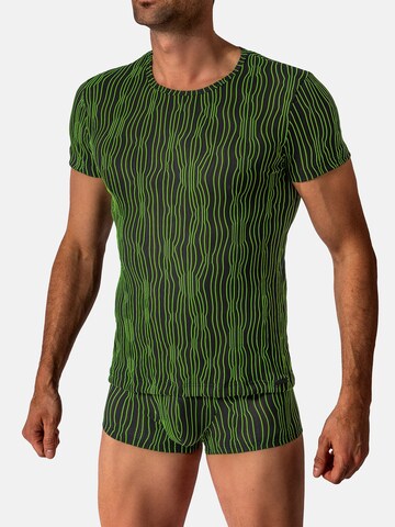 Manstore Shirt ' M2615 Casual Tee ' in Green: front
