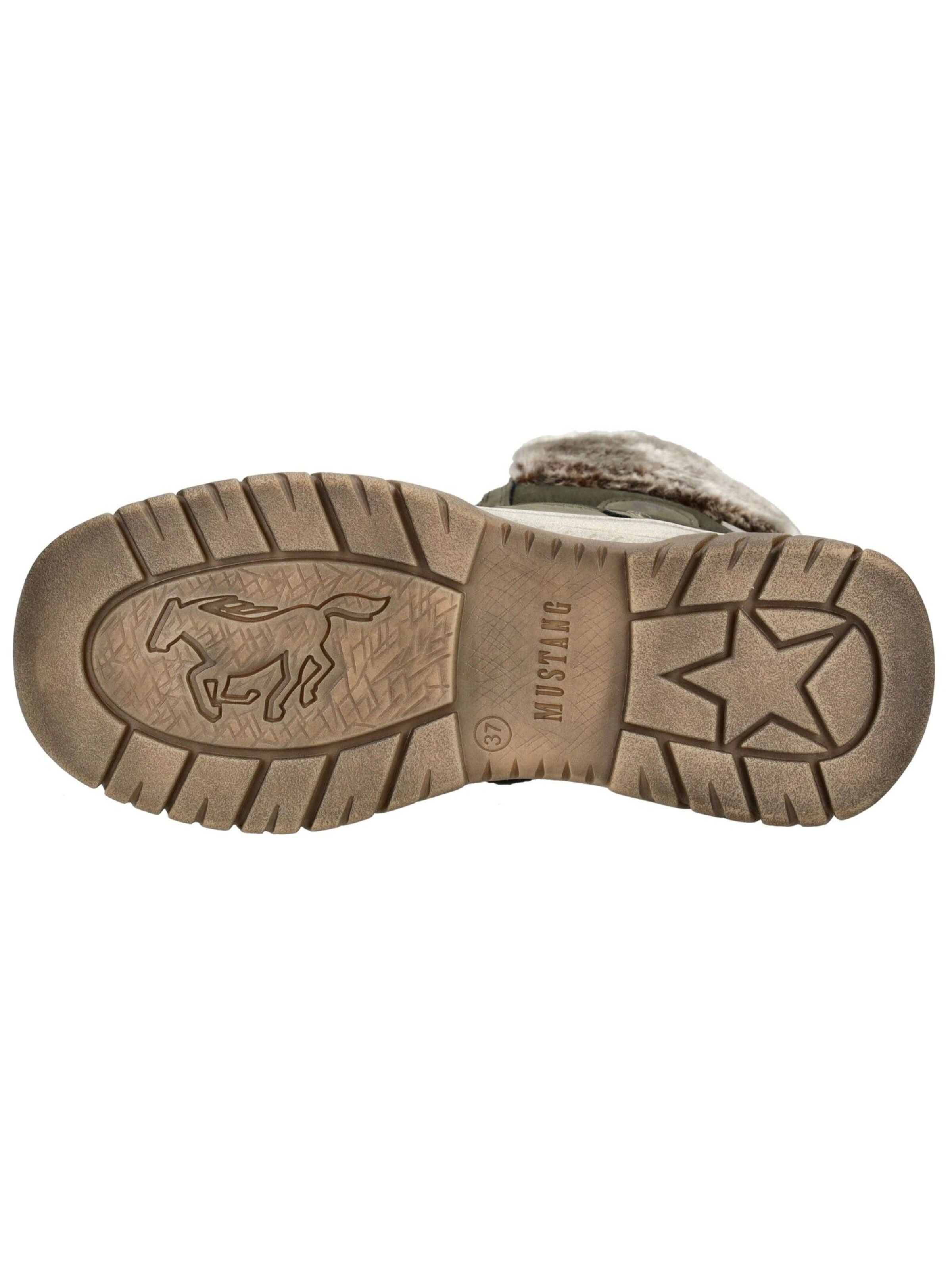 MUSTANG Schnürstiefelette in Grün