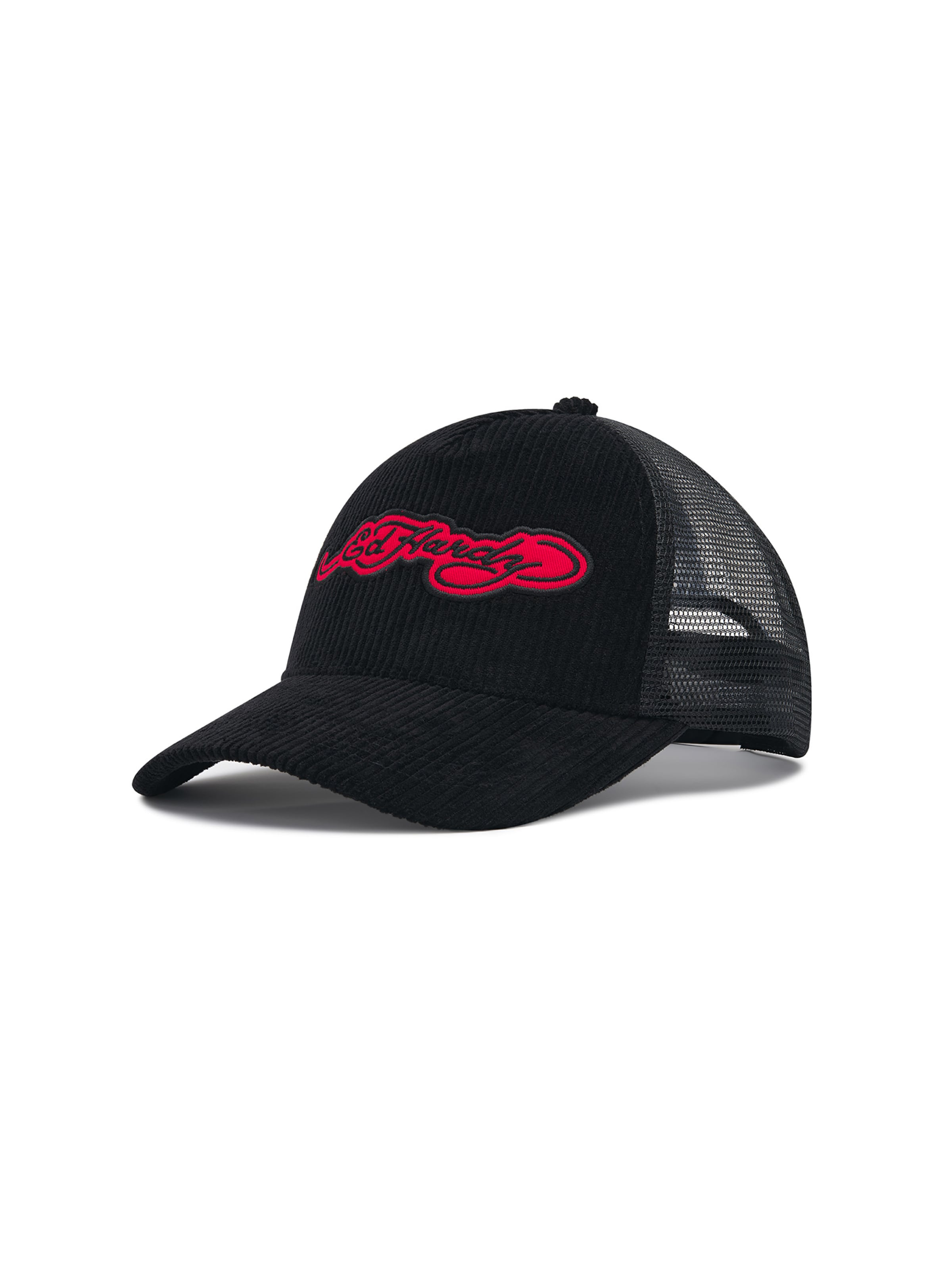 Cappello da baseball di Ed Hardy in nero: frontale