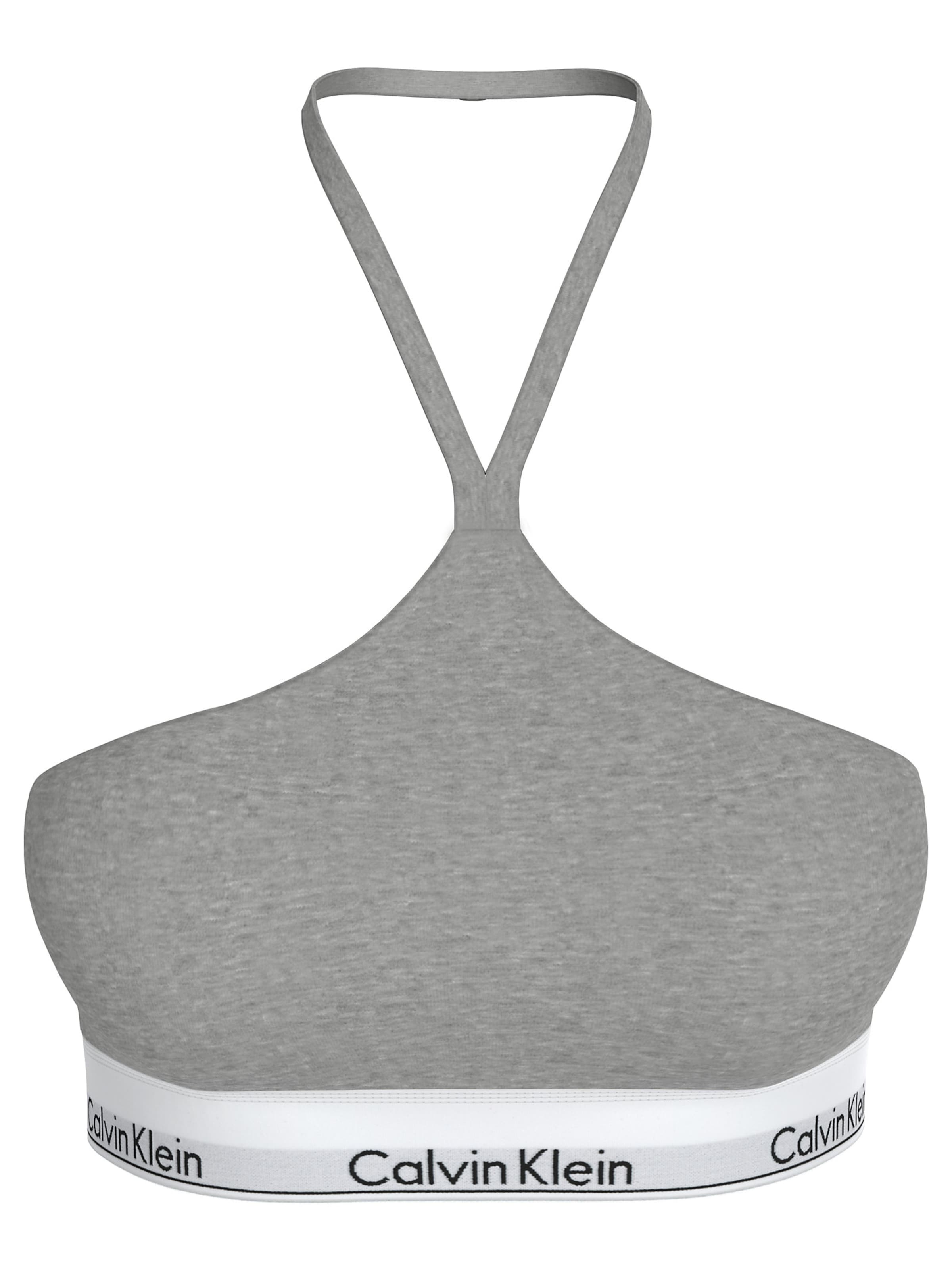 Bustier Soutien-gorge Calvin Klein en gris : devant