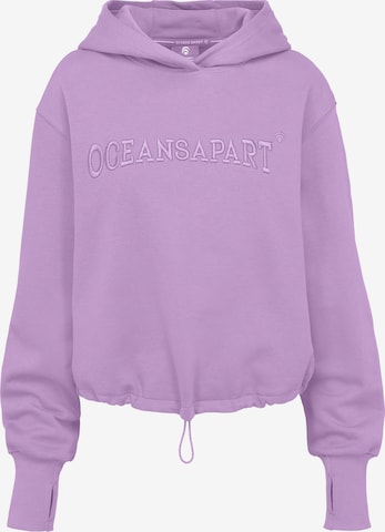 OCEANSAPART Sweatshirt 'Beverly' i lila: framsida