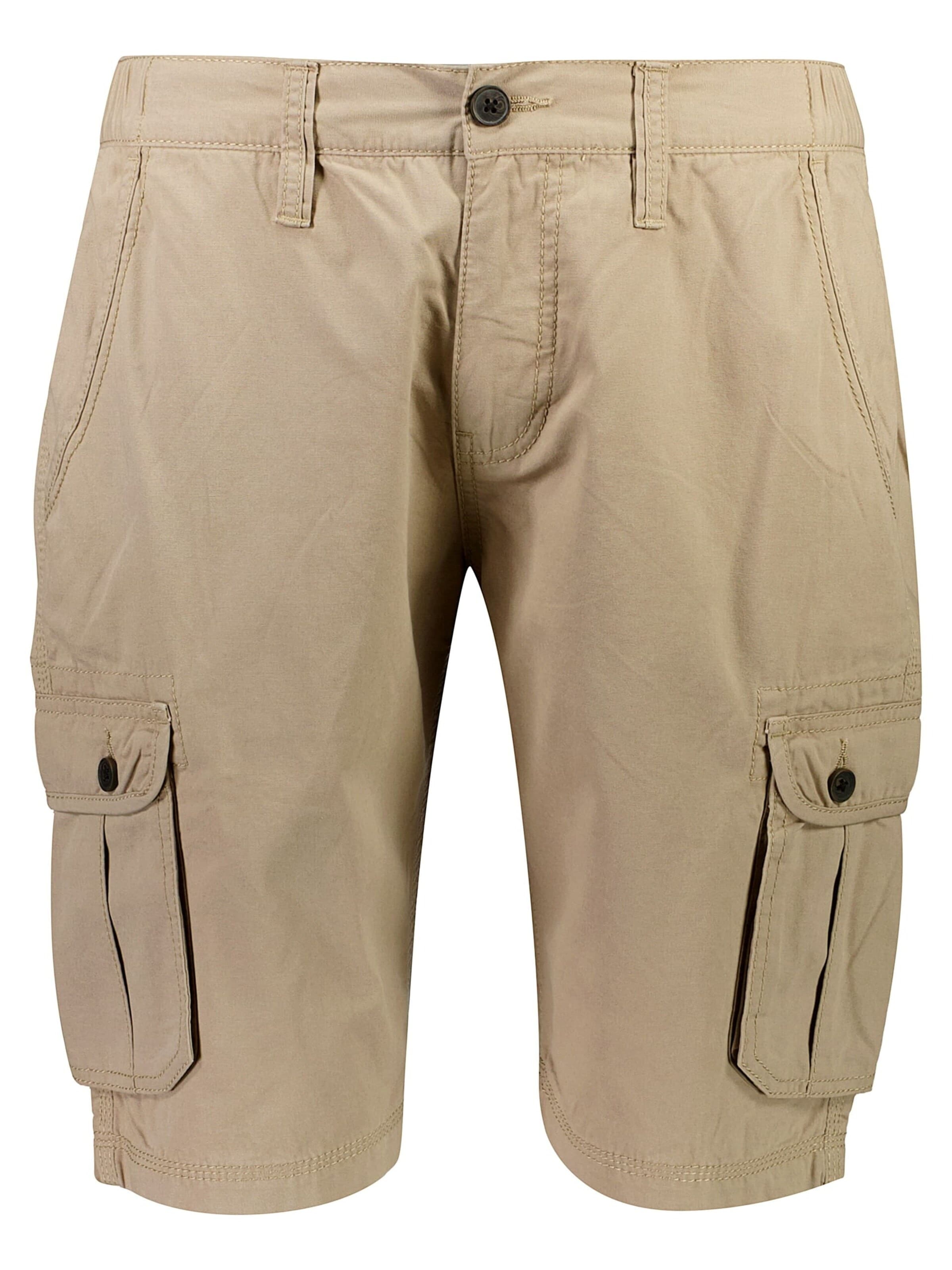 Jack's Loosefit Cargobroek in Beige: voorkant