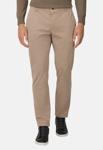 Regular Pantalon à plis Boggi Milano en gris : devant