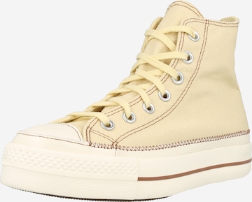 CONVERSE - Sapatilhas altas em bege: frente