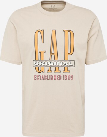 T-Shirt GAP en beige : devant