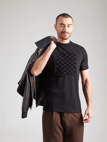 Karl Lagerfeld Póló - fekete: elől