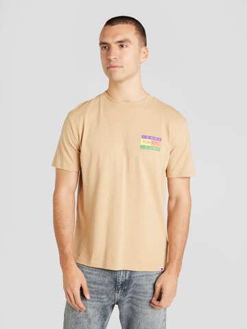 T-Shirt Tommy Jeans en beige : devant