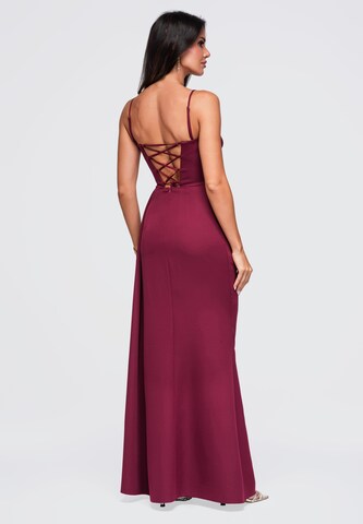Ombre Evening dress 'Zulma' in Red