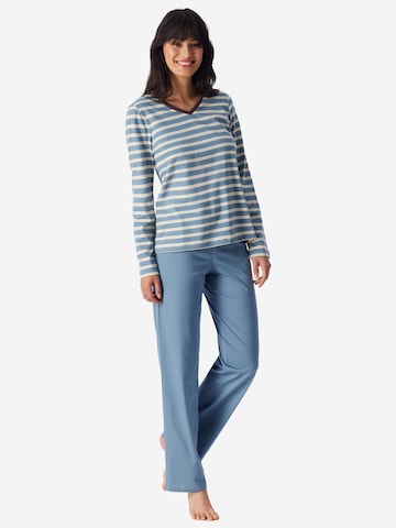 SCHIESSER Schlafanzug ' Casual Essentials ' in Blau