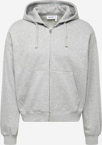 WEEKDAY Bluza rozpinana w kolorze szary: przód
