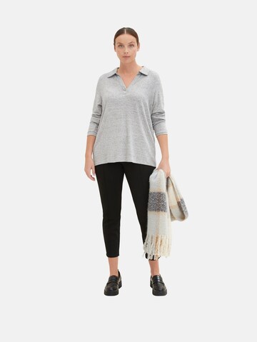 Tom Tailor Women + Shirt in Grey