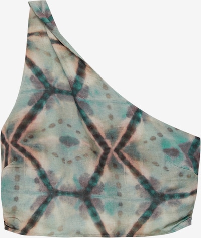 Pull&Bear Toppi värissä turkoosi / oliivi / vanha roosa / musta, Tuotenäkymä