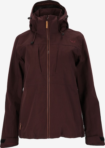 Whistler Outdoor Jacket 'Downey' in Brown: front