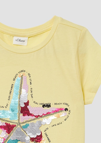 T-Shirt s.Oliver en jaune