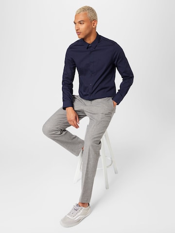 Calvin Klein Slim fit Overhemd in Blauw