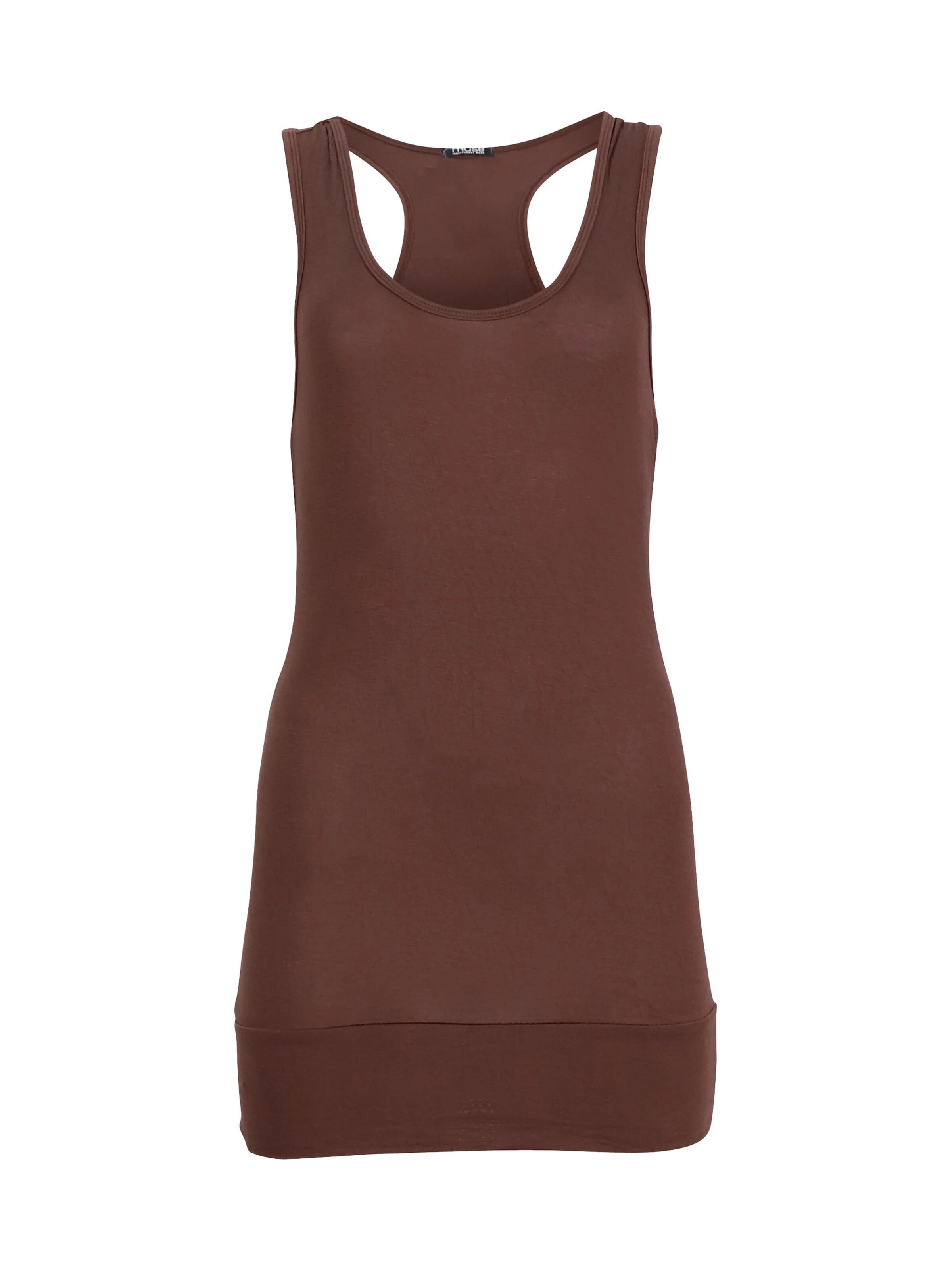 Easy Young Fashion Top in Brown: front