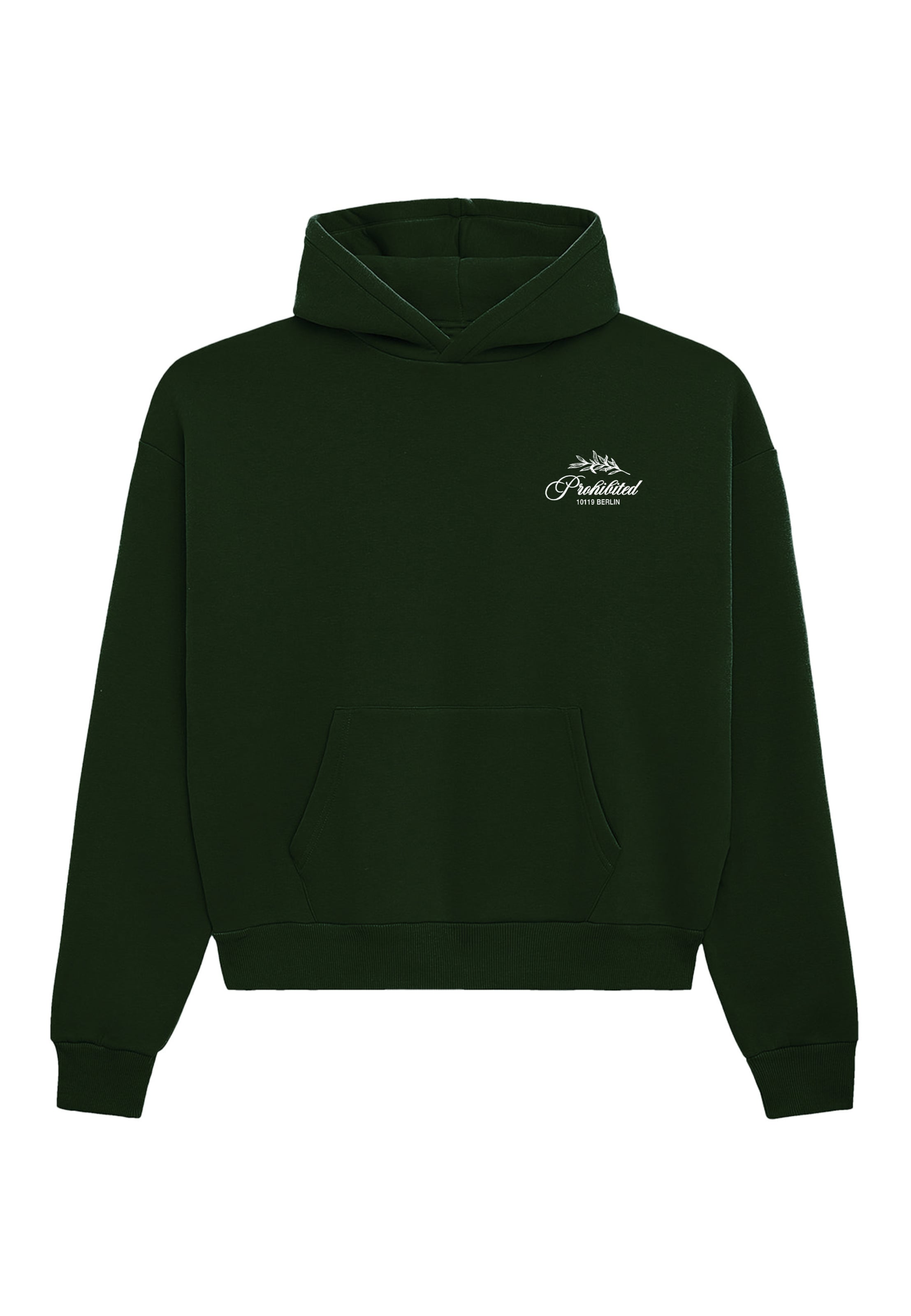 Prohibited Sweatshirt 'Leaf' in Grün: Vorderseite