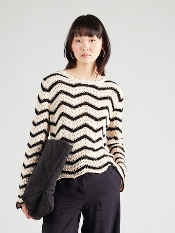 Pull-over 'Cary' modström en beige : devant