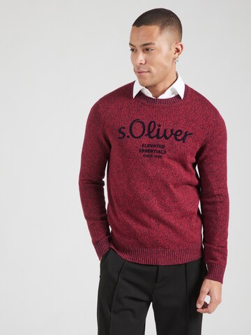 s.Oliver Pullover in Rot: Vorderseite