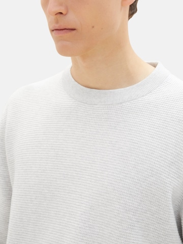 TOM TAILOR DENIM Pullover in Grau