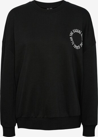 Sweat-shirt 'JYLLO' PIECES en noir : devant