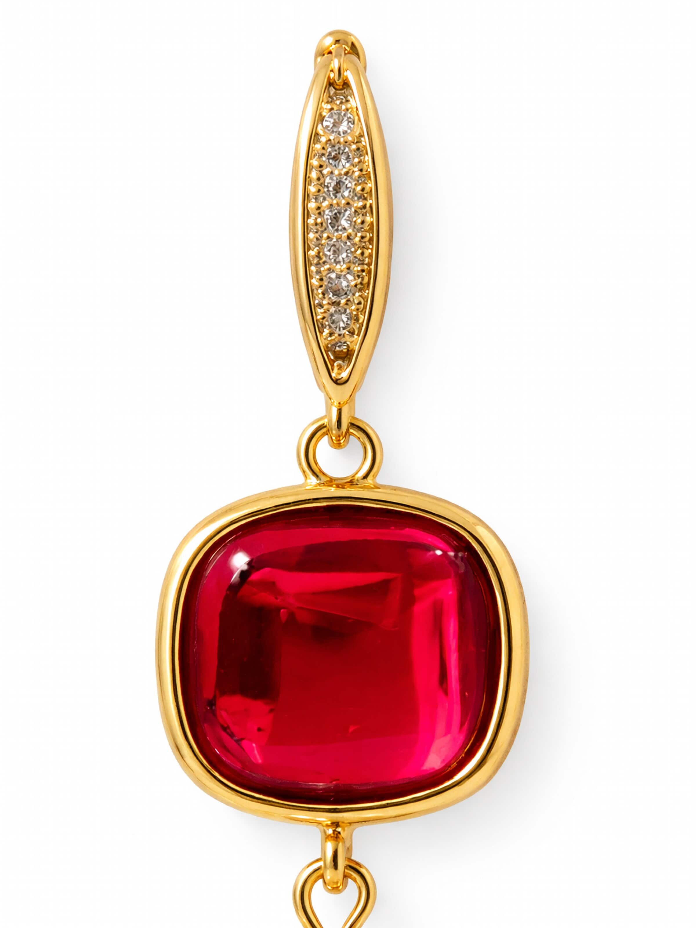 Secret Stones Earrings 'Red elegance' in Red