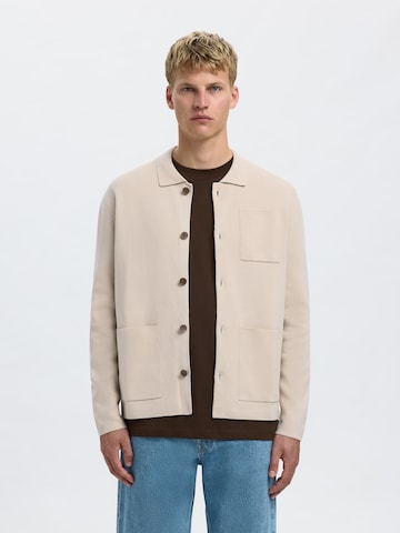 SELECTED - Cárdigan 'SLHMIKE' en beige: frente