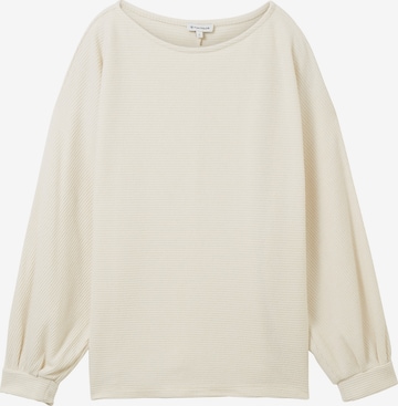 T-shirt TOM TAILOR en beige : devant