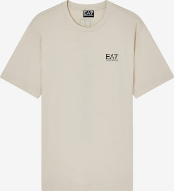 Maglietta di EA7 Emporio Armani in beige: frontale