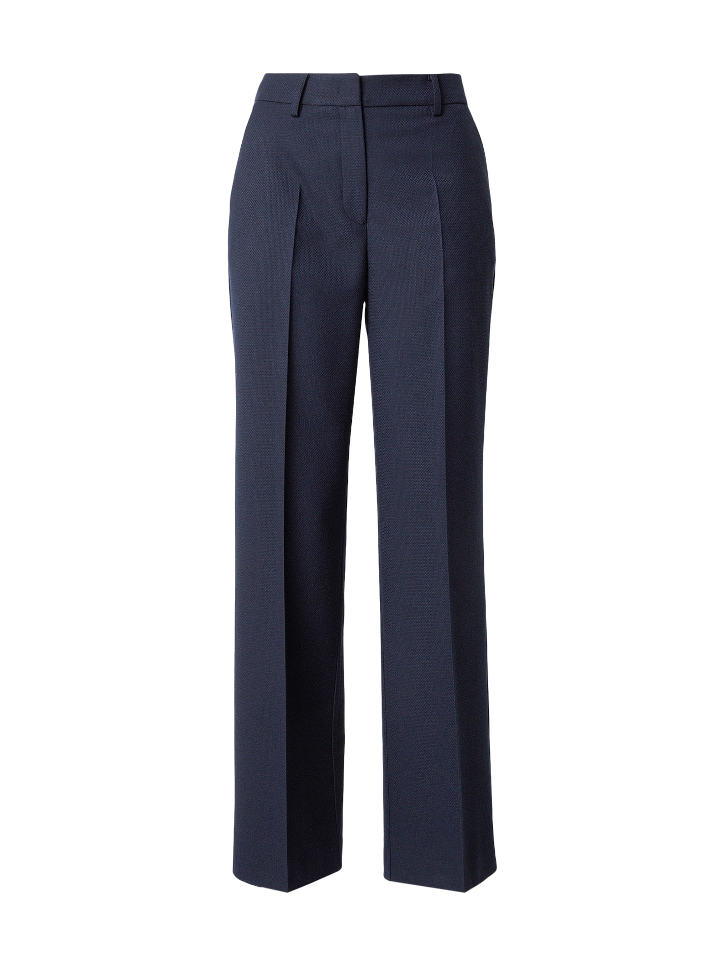 MORE & MORE - regular Pantalón de pinzas en azul: frente