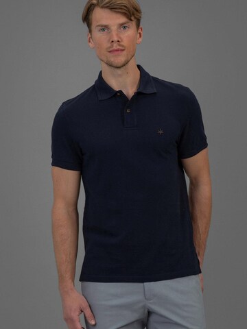 Laurent Vergne Tricot 'Laurent Vergne Hugo Cotton Pique Polo - Navy' in Blauw