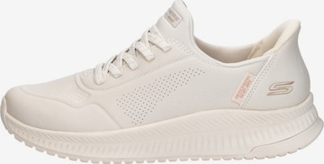 SKECHERS Sneakers laag 'Slip-Ins: Bobs Squad 4 - Key Look' in Wit: voorkant