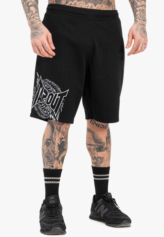 Tapout regular Παντελόνι φόρμας 'SPIRIT SHORT' σε μαύρο: μπροστά