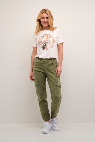 Kaffe Tapered Cargo Pants 'Sarina' in Green