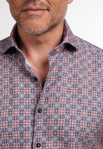 ETERNA Comfort fit Button Up Shirt in Blue