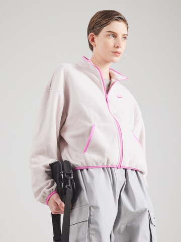 Nike Sportswear Флисовая куртка 'Club Fleece' в Ярко-розовый: спереди