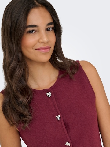 Gilet in maglia 'ONLIbi' di ONLY in rosso