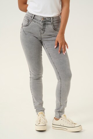 Coupe slim Jean 'CRAmalie' Cream en gris : devant