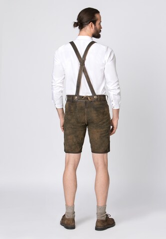 STOCKERPOINT Slimfit Klederdracht broek 'Beppo4' in Bruin
