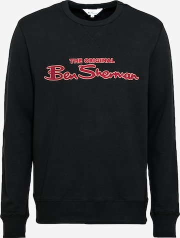 Ben Sherman Sweatshirt in Zwart: voorkant