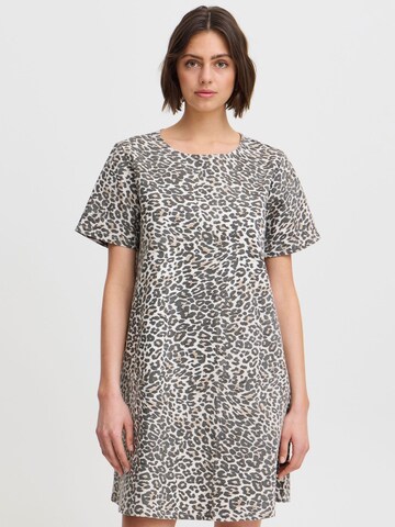 ICHI Dress 'Jilla' in Beige: front