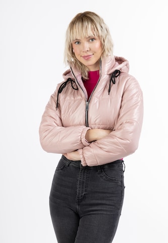 MYMO - Casaco de inverno em rosa: frente