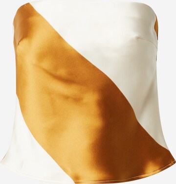 Top di TOPSHOP in marrone: frontale