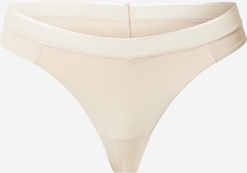 Calvin Klein Underwear Στρινγκ σε μπεζ: μπροστά