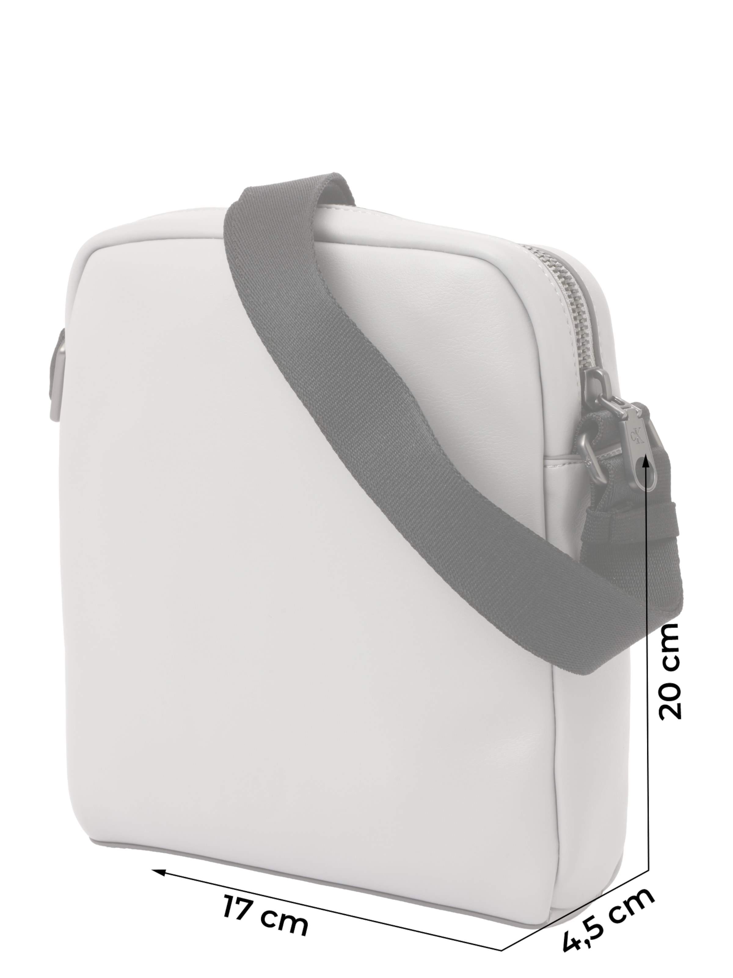Calvin Klein Válltáska 'Bold' - szürke: elől