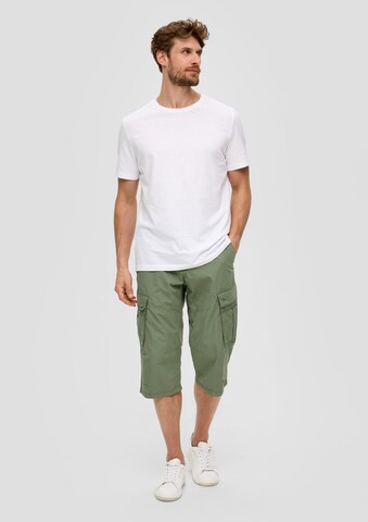 Regular Pantalon cargo s.Oliver en vert