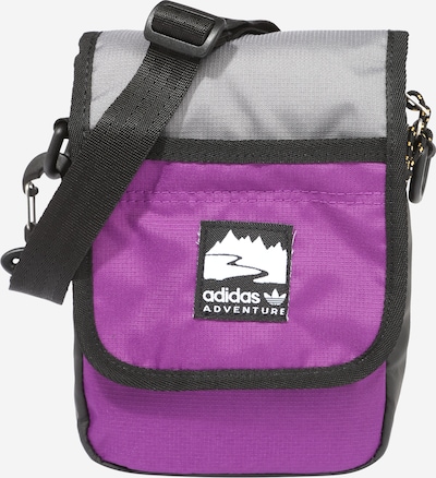 Geantă de umăr ADIDAS ORIGINALS pe gri / mov închis / negru, Vizualizare produs