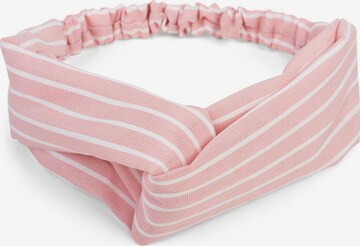 styleBREAKER Haarschmuck 'Haarband mit Streifen Muster und Twist Knoten' in Pink: Vorderseite
