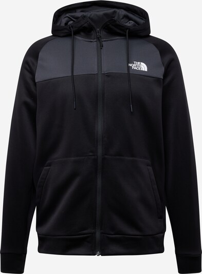 Sportinis džemperis 'REAXION' iš THE NORTH FACE, spalva – tamsiai pilka / juoda / balta, Prekių apžvalga